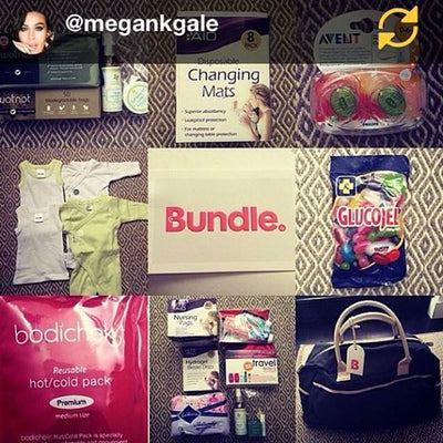 Megan Gale loves her pre-packed Bundle Maternity Bag