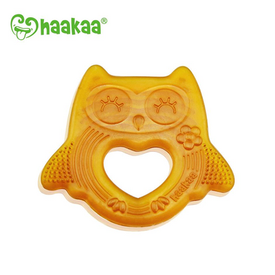Haakaa Natural Rubber Owl Smiling Teether